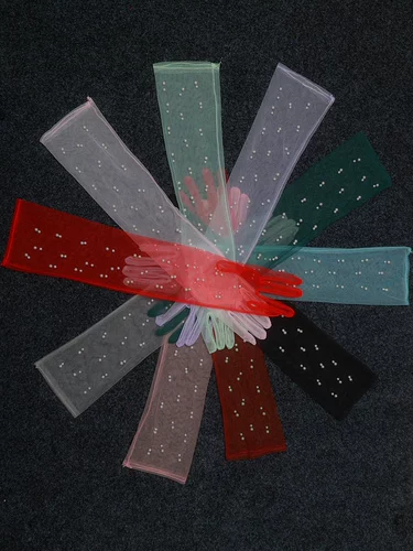 Перчатки, аксессуар для невесты, тонкое длинное черное свадебное платье