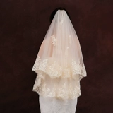 Завеса невесты с шампанским цветом с многослойным расчесыванием Combeled Corean Travel занимает длинный короткометражный трейлер блестящий супер -сказочный формат женщина