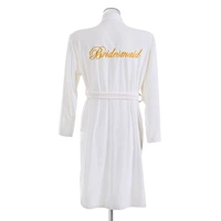 [Подружка невесты] Белая утренняя халата