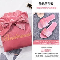 Розовые тапочки, для подружки невесты