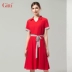 Gitti / Kitty áo sơ mi cổ áo khâu eo váy nữ kiểu mới váy ngắn tay chữ A G202094 - A-Line Váy