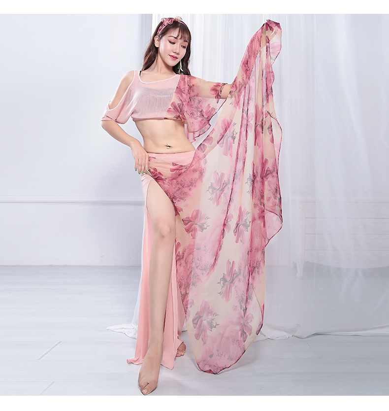 Qia Belly dance 2019 bộ mới bắt đầu cổ tích múa phương Đông trang phục nữ biểu diễn trang phục biểu diễn quần áo mùa hè - Khiêu vũ / Thể dục nhịp điệu / Thể dục dụng cụ giày nhảy khiêu vũ