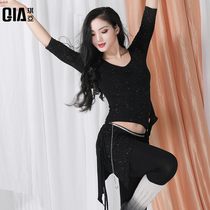 Qiya belly dance costume female 2021 new yoga suit practice suit Oriental Dance Dance suit summer