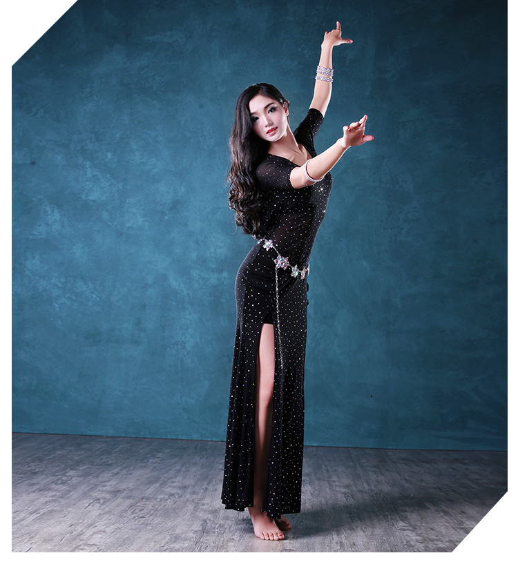 Trang phục múa bụng Qia Quần áo tập thể dục nữ 2019 mới phù hợp với trang phục gợi cảm Quần áo khiêu vũ phương Đông - Khiêu vũ / Thể dục nhịp điệu / Thể dục dụng cụ váy nhảy dancesport trẻ em