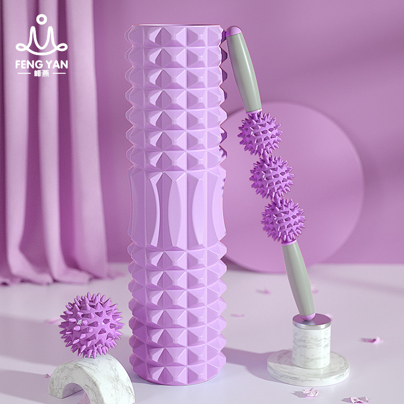 Foam Shaft Lean Small Leg Muscle Relaxation Professional Wolf Tooth Stick Roller Massage Roller Luang Fitness Equipment Yoga column