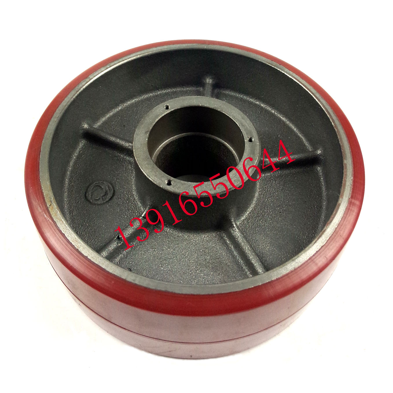 Manual Stack High Machine Wheels Accessories Seameep OPK Manual hydraulic carrying cartors Large wheels 180X70-52mm