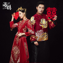Couple style Xiuhe dress bride 2020 new toast dress wedding Chinese style Xiuhe dress wedding Xiuhe men and women suit