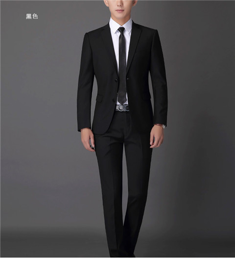 Bộ đồ vest nam công sở chuyên nghiệp trang trí phương tây trang trí cơ thể phù rể chú rể váy cưới màu đen áo nam
