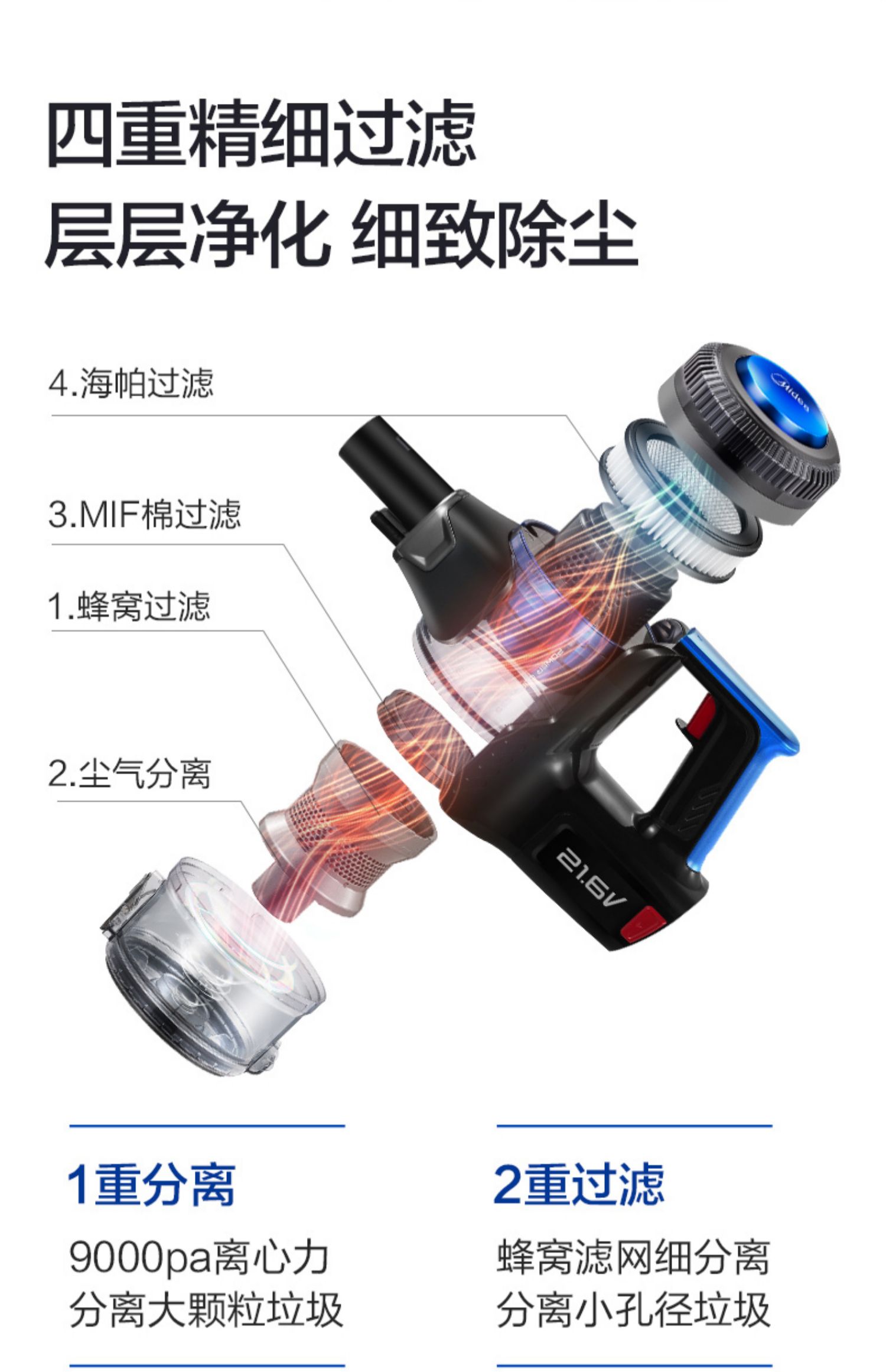 Máy hút bụi không dây đẹp gia đình mạnh mẽ cầm tay máy hút bụi im lặng nhỏ không dây mạnh mẽ ngoài máy P3 - Máy hút bụi máy hút bụi và lau nhà