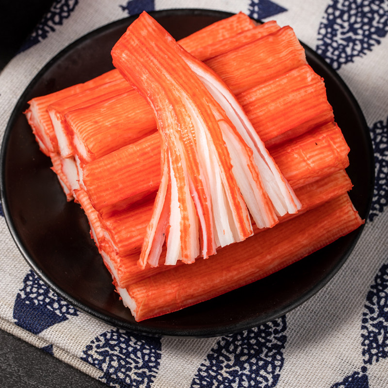 A xingya hot pot salad ingredient crab meat stick simulates Kondo crab foot stick sushi salad crab fillet 500g