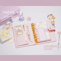 Damon tooth A6 Korean hand book pink girl heart schedule Universal Manual loose leaf book notebook hand account book