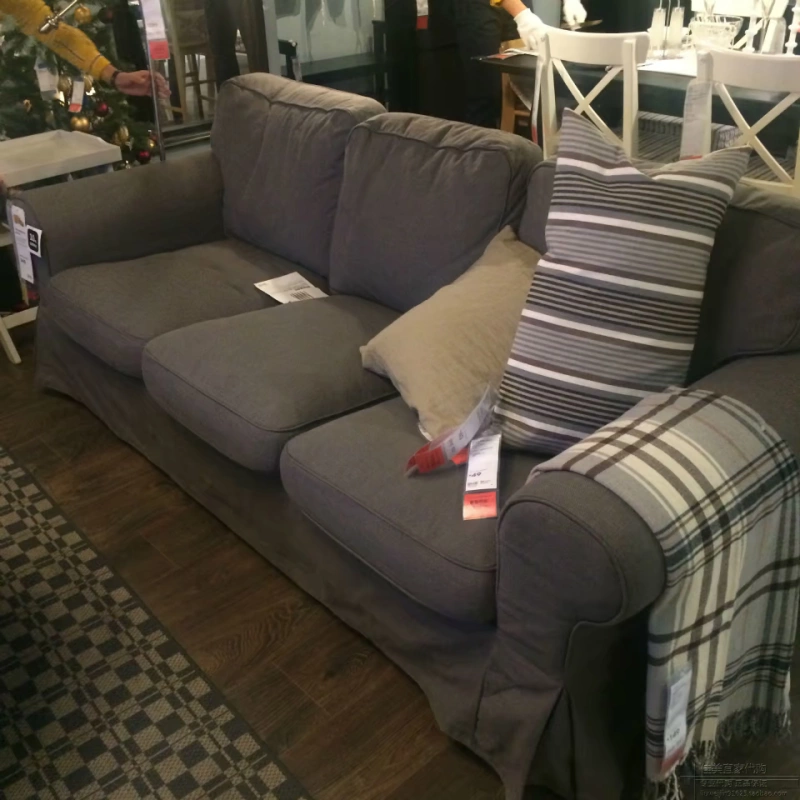 Big giá cắt Bắc Âu IKEA EKTORP ba ghế sofa nhỏ gọn sofa vải vườn hiện đại mua trong nước cổ điển - Ghế sô pha sofa đơn