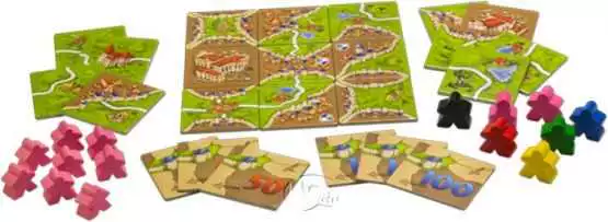 [Tham quan hội đồng ngày X] Carcassonne Kaka 颂 2.0 Nhà thờ chính và nhà hàng mở rộng Tiệc giải trí - Trò chơi trên bàn