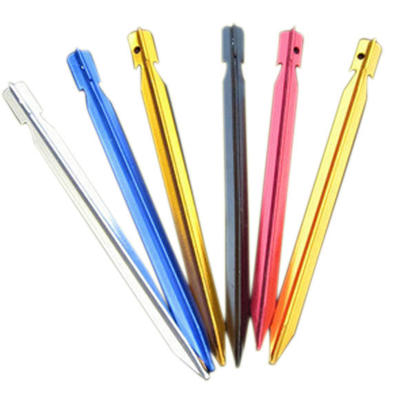 10pcs 18 cm Haringen Nail Aluminium Nail Camping Tent Peg St