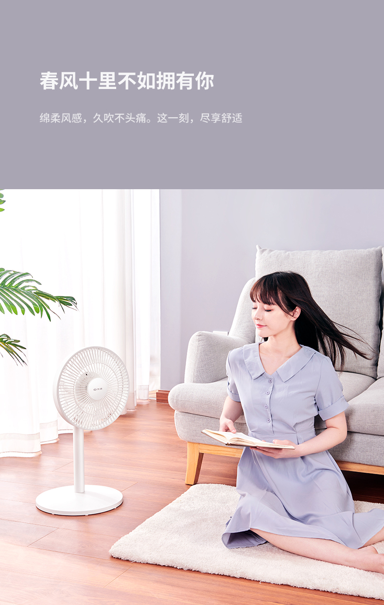 先锋 DXH-S6 18叶蝉翼扇叶 直流变频落地循环扇电风扇 图14