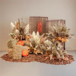 Artificial green plant landscaping interior landscape combination bionic Reed fake plant clothing store window decoration beautiful Chen ornaments