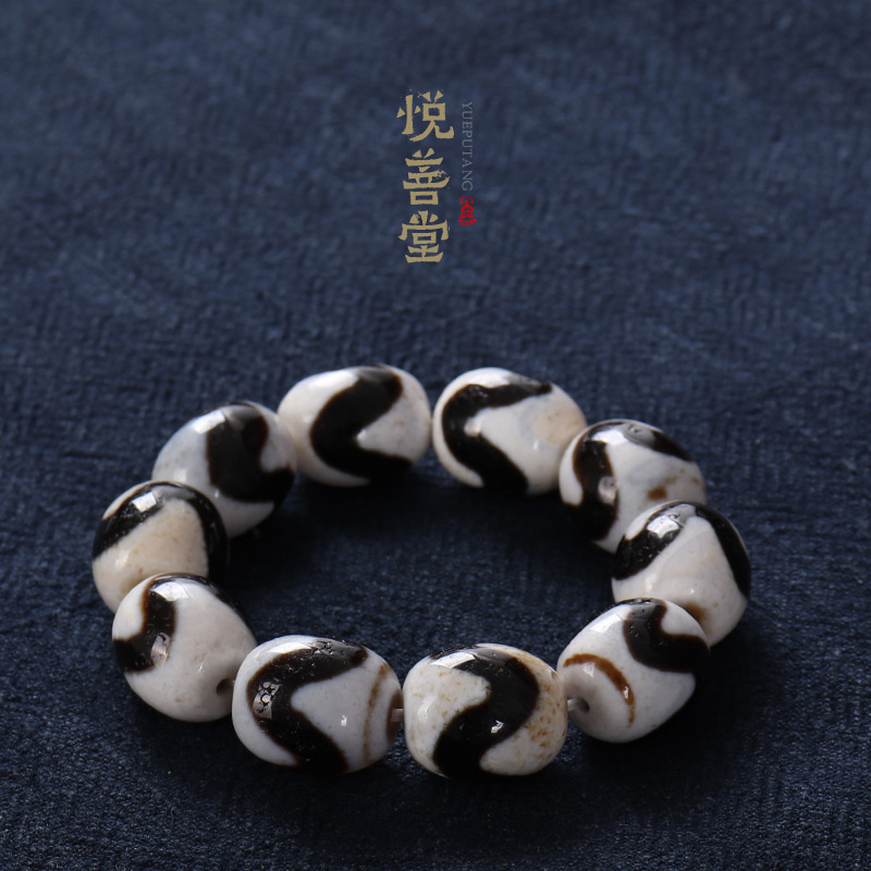 One Things to do: Tibet Tianzhu Handstring natural old mine to pure tiger tooth Tianzhu Handmade by men and women Fashion 100 hitch