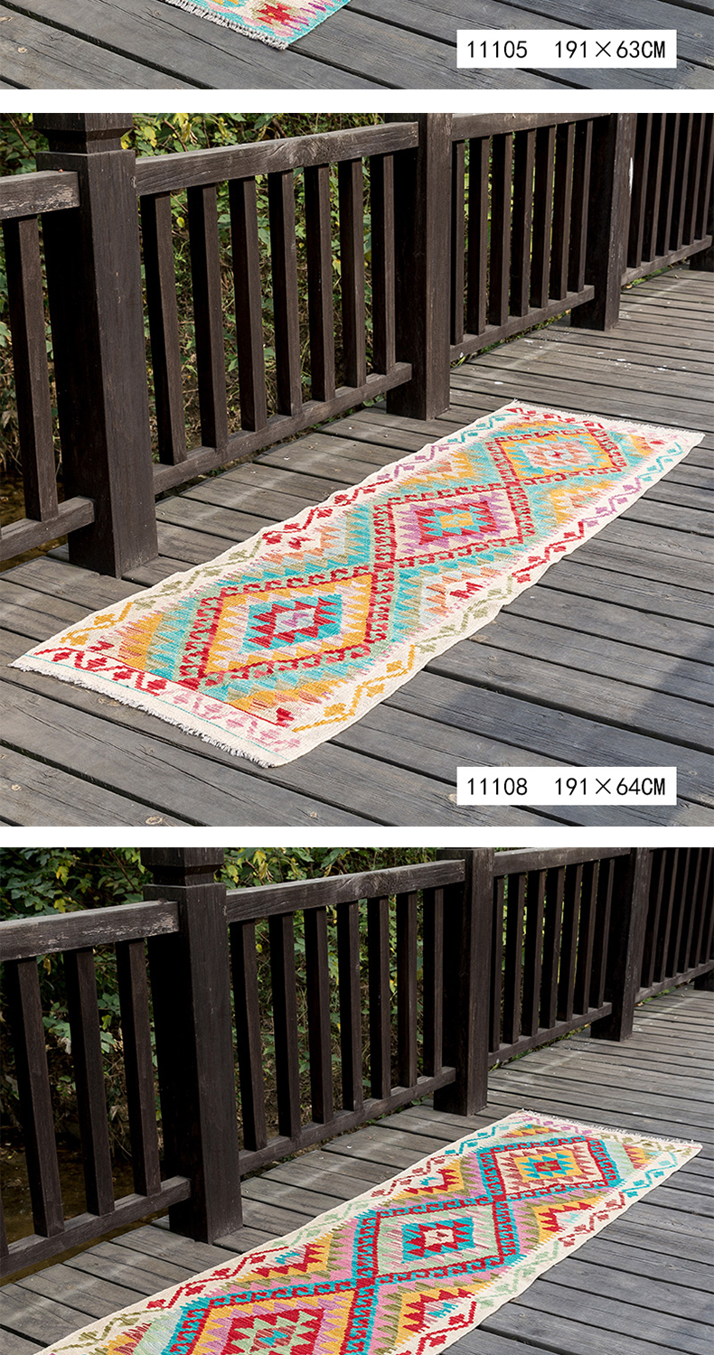 Hương vị thị giác Pakistan nhập khẩu Kilim Bohemian phong cách dân tộc Bắc Âu thảm phòng khách hiện đại - Thảm thảm ngủ văn phòng