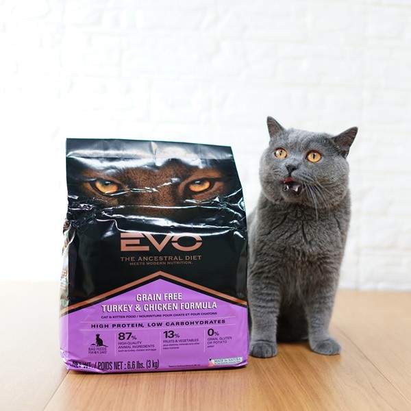 萌宠儿evo火鸡及鸡肉无谷全猫粮幼猫成猫粮 6.6磅3kg