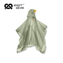 KNOT outdoor ultra-light rain pants poncho raincoat hiking camping lightweight double-sided silicone fabric rainproof men and women