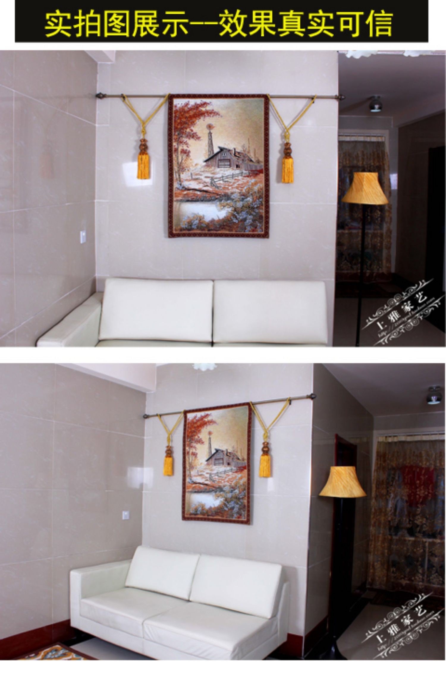 Làng Lễ hội mua sắm [Lynx] American bông tấm thảm tranh tường Bỉ sơn hiên phần mềm vẽ cài đặt cối xay gió âm thanh hấp thụ - Tapestry thảm treo tường thổ cẩm