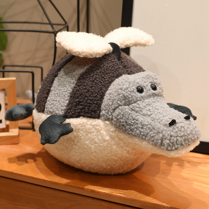 Round Ball Angel Crocodile Plush Toy, Little Horse Pillow, Pufferfish Doll, Cute and Quirky Plush Toy, Valentine's Day Gift
