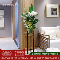 Simulation flower fake flower living room hotel floor large beam large metal frame modern upscale light and luxurious decoration flower furnishing piece