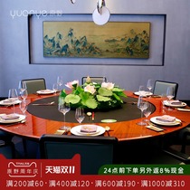 Hotel round table middle high-end flower New Chinese Lotus table flower box simulation floral ornaments high-end fake flowers