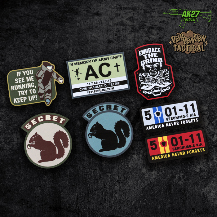 AK27 MSM Tactical Monkey Memorial Series Car Sticker Tactical Stickers Military Sticker Suitcase Stickers