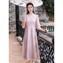 Hanfu dress women Summer improvement daily antique skirt 2021 New Vintage Tea costume chinese style womens