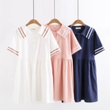 Летняя летняя одежда, хлопковая милая юбка, платье для школьников, для средней школы, подходит для подростков