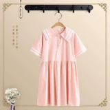 Летняя летняя одежда, хлопковая милая юбка, платье для школьников, для средней школы, подходит для подростков