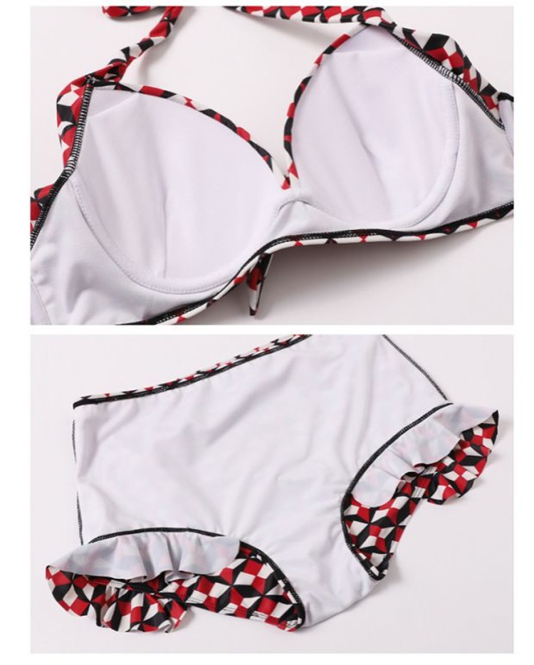 CORTUBO áo tắm kích thước lớn nữ chia béo mm200 kg ngực lớn tập hợp bikini vài chiếc quần đi biển nam - Bikinis áo choàng tắm biển