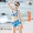 CORTUBO Bikini Hàn Quốc Spa Áo tắm nước hoa nhỏ dành cho nữ Áo khoác đi biển - Vài đồ bơi 	đồ đi biển đôi nữ