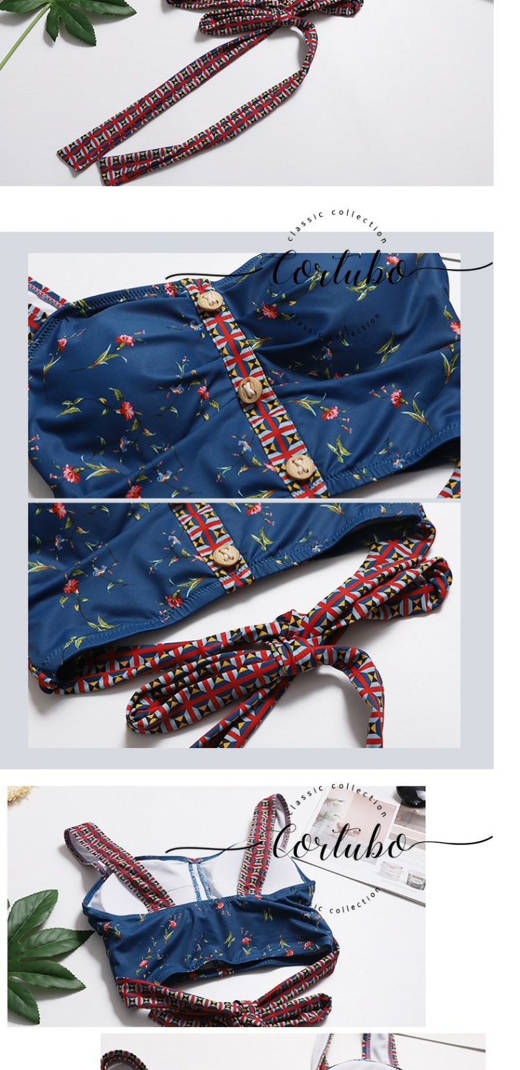 CORTUBO Phiên bản Hàn Quốc của cặp đôi đồ bơi nữ phù hợp với áo blazer bikini ba mảnh ngực nhỏ thu thập cát nam - Vài đồ bơi 	đồ đi biển cho cặp đôi