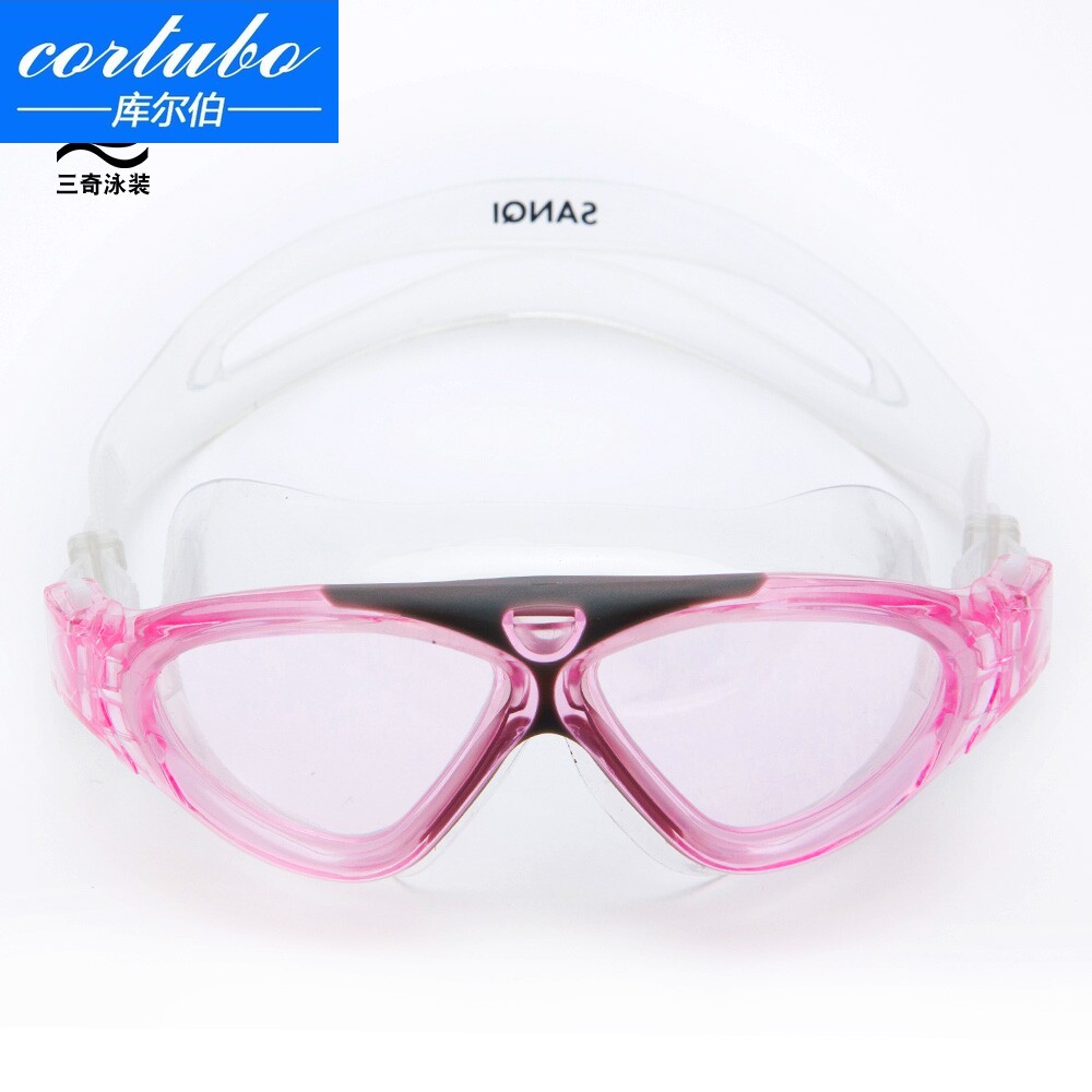 CORTUBO large frame swimming goggles men and women transparent and comfortable high-definition anti-fog skyscraper surf Sailing Glasses Adults