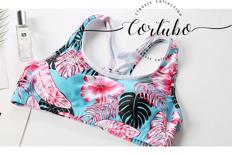 Áo tắm cặp đôi CORTUBO 2018 mới của Hàn Quốc mẫu người mẫu áo tắm bảo thủ đi biển - Vài đồ bơi 	đồ đôi đi biển cho mẹ và bé trai