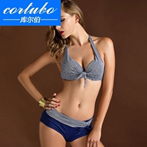 CORTUBO Cup European and American bikini lace angle steel swimsuit with big steel ring brand counter swimwear cd belt