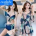 CORTUBO quần lớn cup lớn chất béo m bikini quần boxer ba mảnh quần bikini bảo thủ ba suối nước nóng - Bikinis đồ bơi nữ cao cấp Bikinis