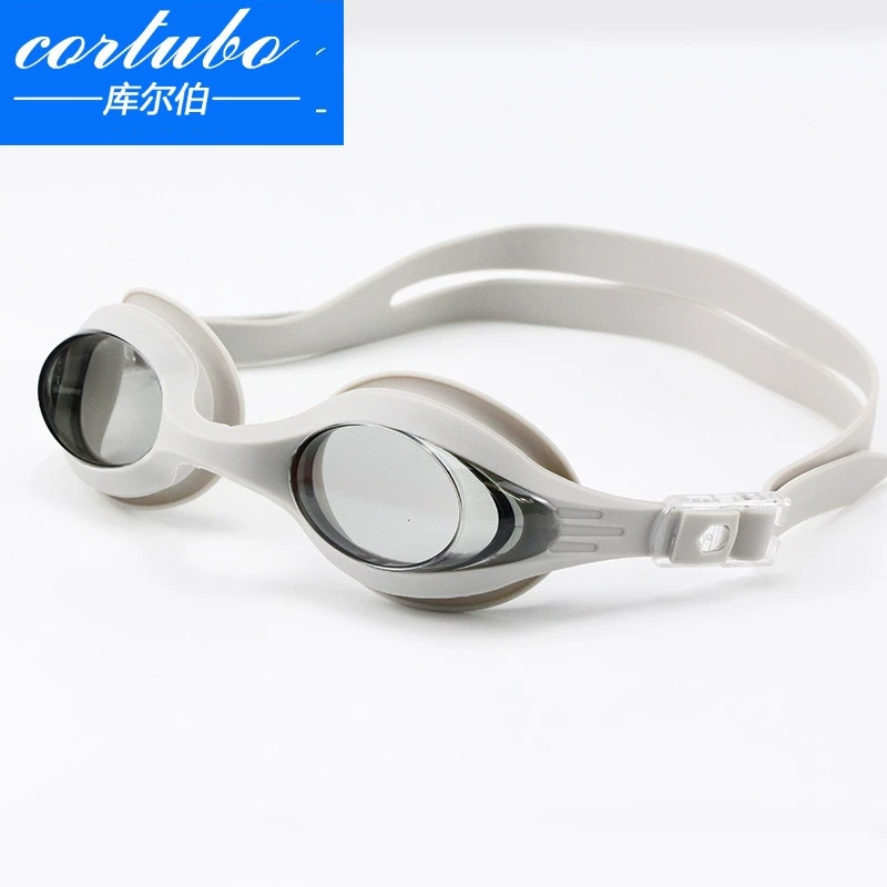 Kính bơi CORTUBO HD chống sương mù khung lớn kính bơi lặn không thấm nước nam và nữ trẻ em trưởng thành phổ ánh sáng phẳng - Goggles
