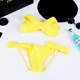 CORTUBO mới Hàn Quốc cô gái thuần khiết gợi cảm ngực lớn ngực nhỏ tụ tập bikini ba mảnh váy - Bikinis