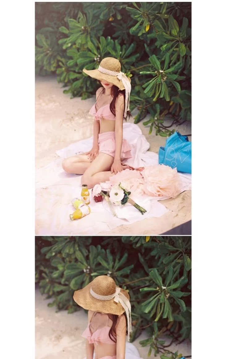 CORTUBO vì cuộc chạm trán - Hàn Quốc bikinir ngực nhỏ ngực lớn tấm thép tập hợp bikini ba mảnh mỏng - Bikinis đồ bơi nữ 2 mảnh