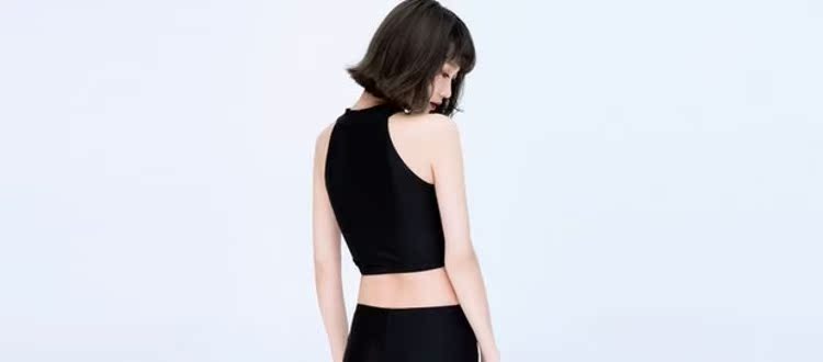 CORTUBO áo tắm nữ cảm giác đen phiên bản lưới ống bikini hàng đầu chia phẳng góc áo tắm giảm béo bảo thủ - Bikinis bộ bơi dài tay nữ