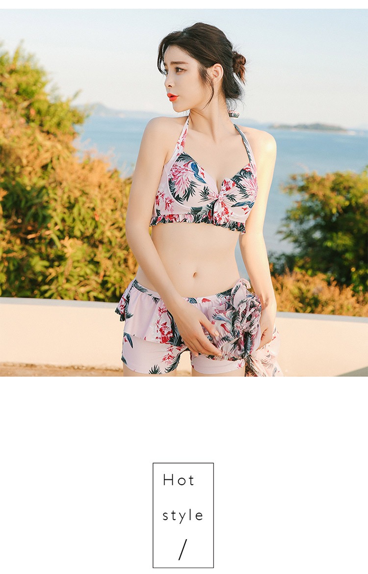 Đồ bơi nữ sang trọng nhẹ nhàng của CORTUBO Áo ba lỗ che bụng bikini mỏng ba mảnh quần áo gợi cảm nữ bơi lội - Bikinis đồ bơi nữ 2 mảnh