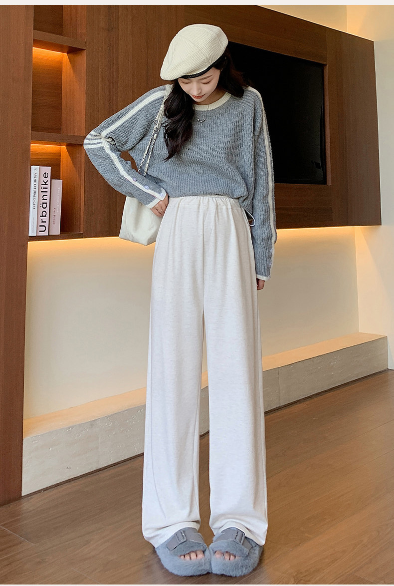 Maternity Pants for Spring and Autumn, Wide-Leg Pants for Outdoor Wear, Fleece-Lined and Thickened, Do Not Tighten on the Belly during Pregnancy, — 20