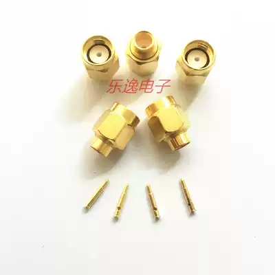 RF coaxial connector high frequency connector SMA-JB3 welding 141-3 semi-soft or semi-steel wire all copper gold-plated