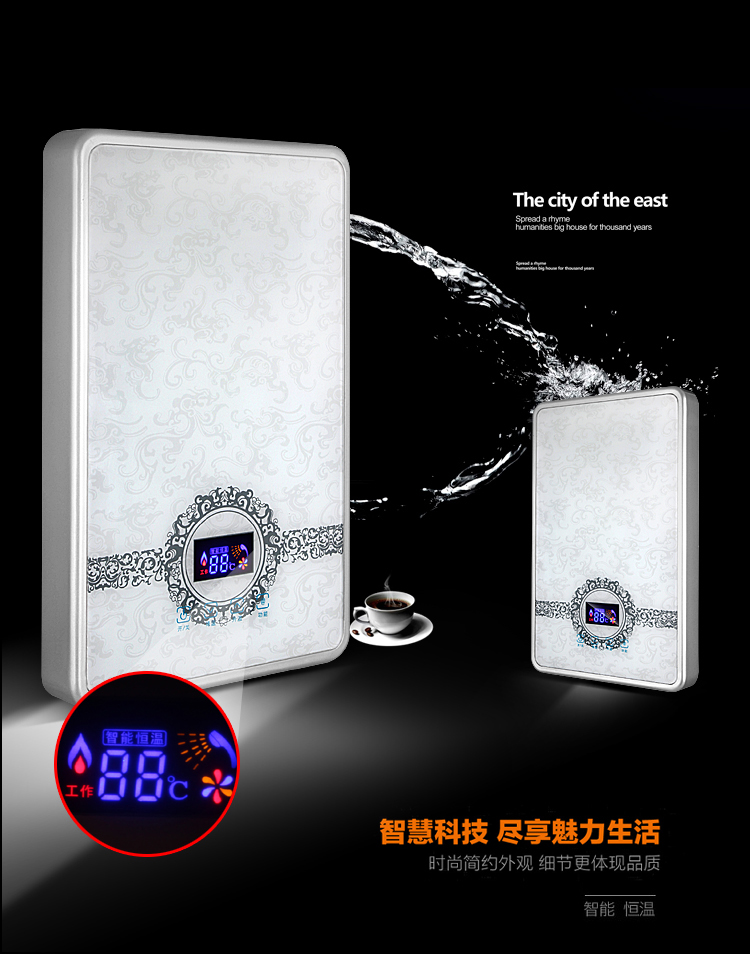 John Smith Máy nước nóng dùng điện ngay lập tức Phòng tắm gia đình gắn tường Phòng tắm Mini Máy trữ nước miễn phí - Máy đun nước bình nóng lạnh kangaroo