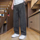 Chenille Straight-Leg Pants for Men, Trendy Loose-Fitting Sweatpants, Cool Men's Pants, 2025 Spring and Autumn New Casual Trousers