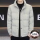 Winter New Style Stand-Up Collar down Jacket for Men, Thickened, Warm, Casual, High-End, Stylish, White Duck Down, Cold-Proof Coat