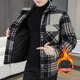 Xiaoxiangfeng Youth Woolen Jacket Men's Winter Retro Niche Lapel Jacket Design Cotton Casual Top